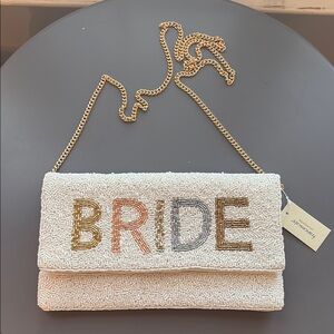 Bride Beaded Clutch NWT